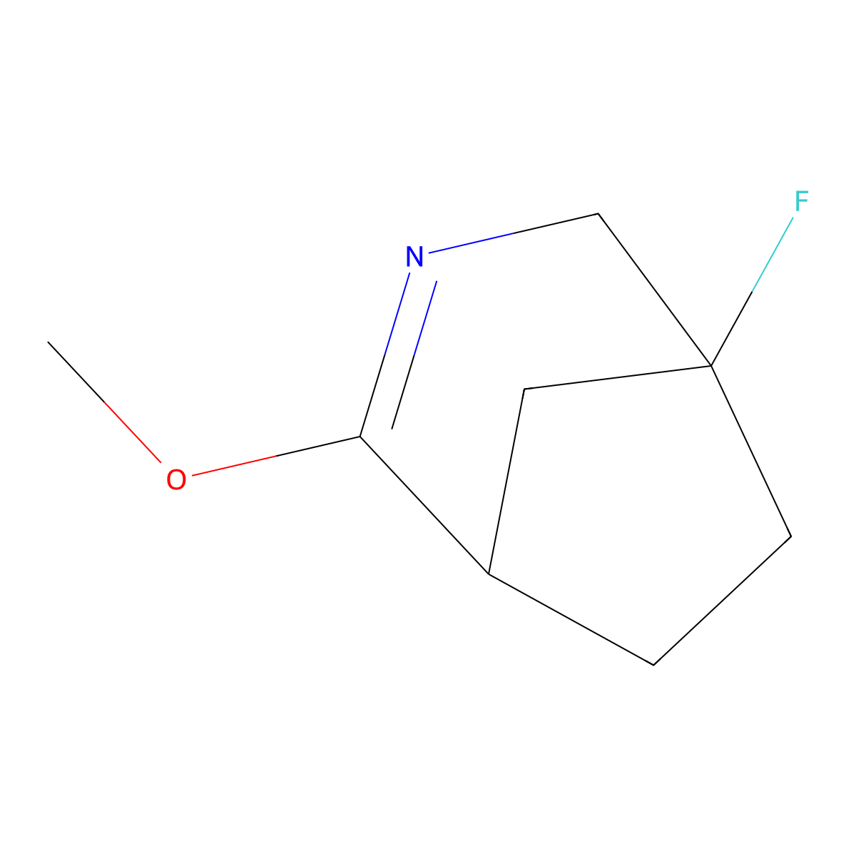 5-Fluoro-2-methoxy-3-azabicyclo[3.2.1]oct-2-ene molecular structure, CAS 2413877-14-0