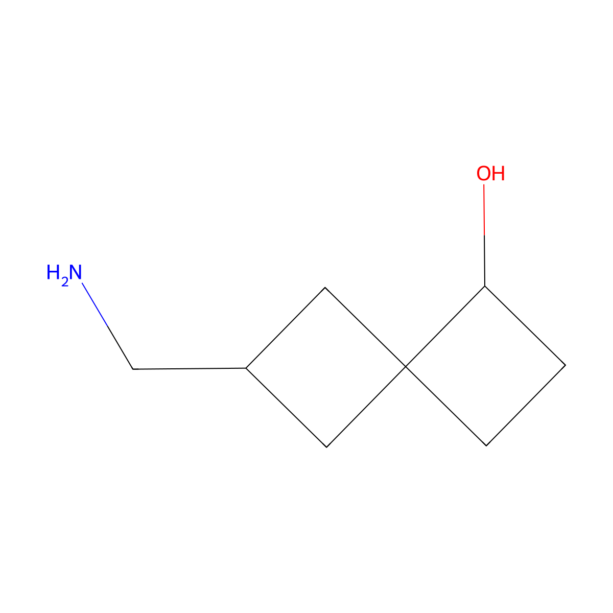 6-(Aminomethyl)spiro[3.3]heptan-1-ol molecular structure, CAS 2413877-30-0