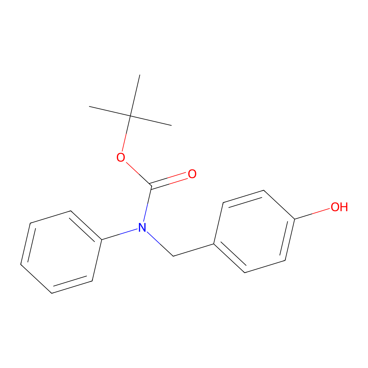 tert-butyl N-[(4-hydroxyphenyl)methyl]-N-phenylcarbamate molecular structure, CAS 2413877-88-8
