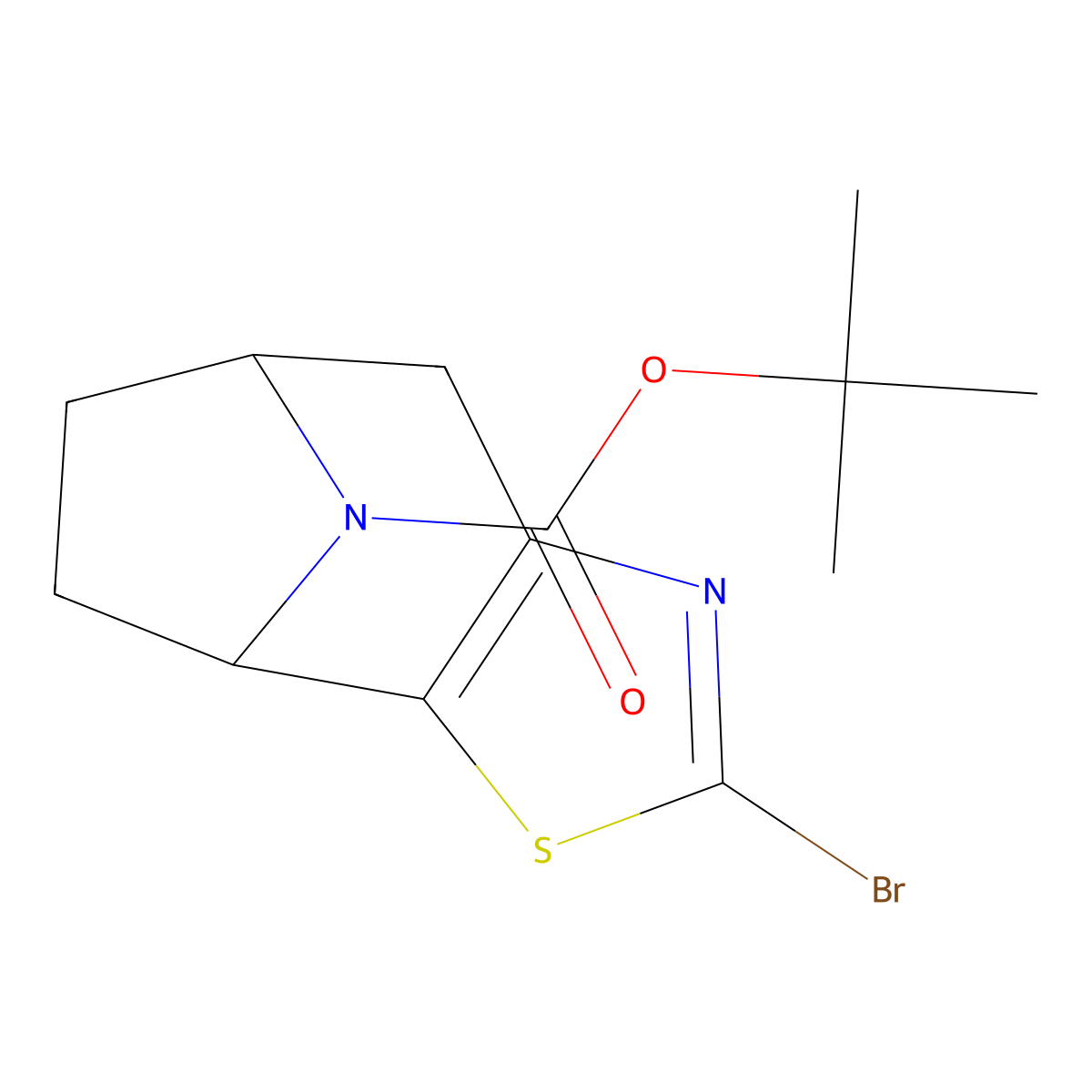 Tert-butyl 4-bromo-3-thia-5,11-diazatricyclo[6.2.1.0,2,6]undeca-2(6),4-diene-11-carboxylate molecular structure, CAS 2413877-95-7