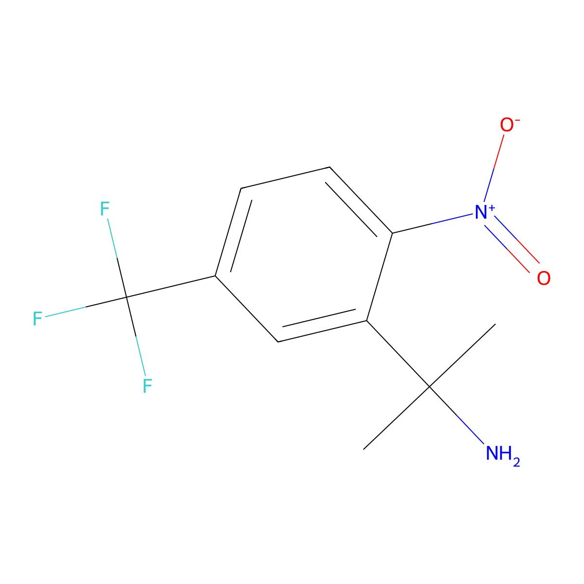 2-[2-Nitro-5-(trifluoromethyl)phenyl]propan-2-amine molecular structure, CAS 2413878-08-5