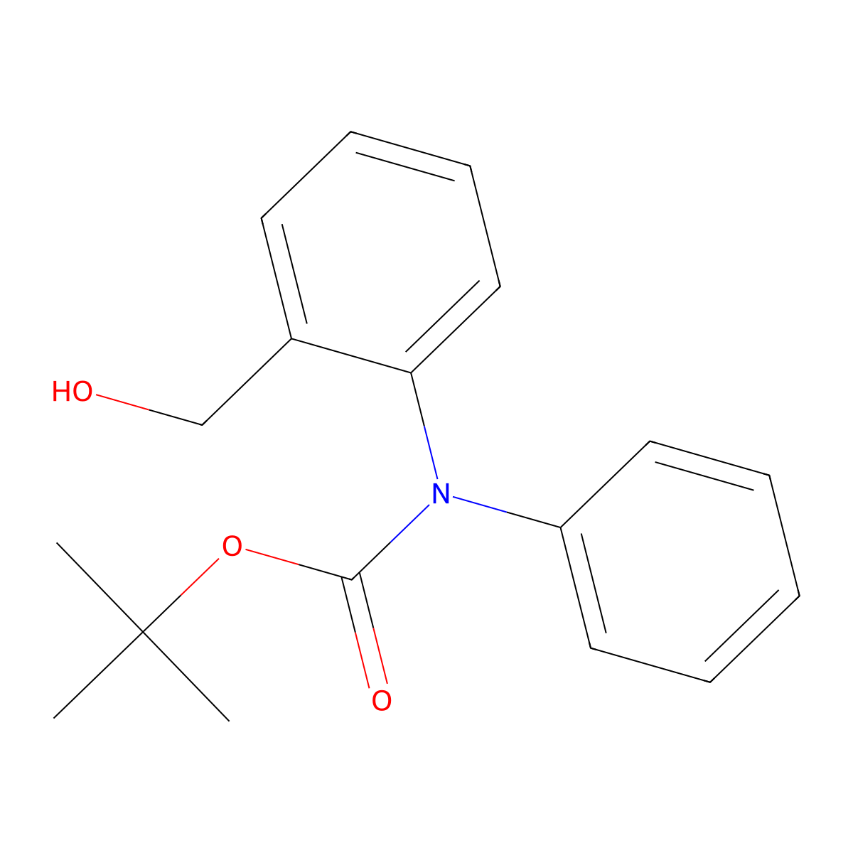 tert-butyl N-[2-(hydroxymethyl)phenyl]-N-phenylcarbamate molecular structure, CAS 2413878-77-8