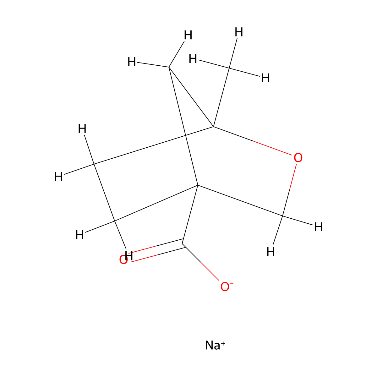Sodium 1-methyl-2-oxabicyclo[2.2.1]heptane-4-carboxylate molecular structure, CAS 2413878-86-9