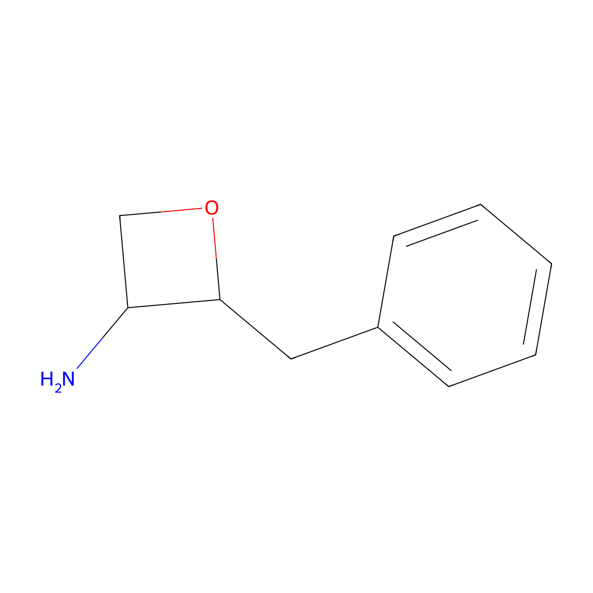 2-Benzyloxetan-3-amine molecular structure, CAS 2413883-15-3