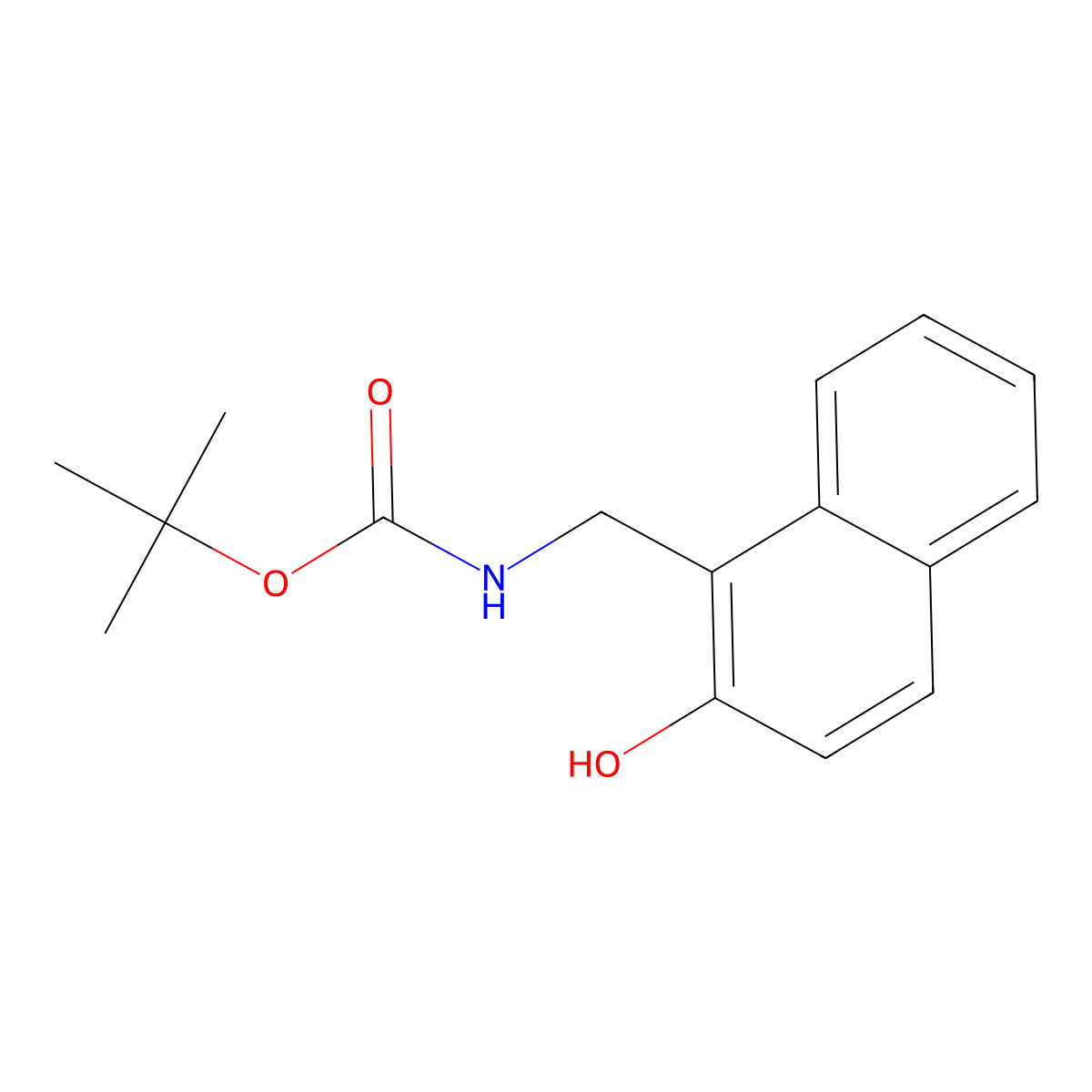 tert-butyl N-[(2-hydroxynaphthalen-1-yl)methyl]carbamate molecular structure, CAS 2413883-34-6