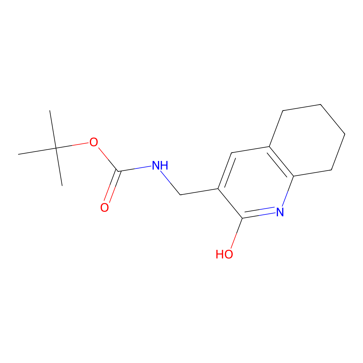 tert-butyl N-[(2-hydroxy-5,6,7,8-tetrahydroquinolin-3-yl)methyl]carbamate molecular structure, CAS 2413883-48-2