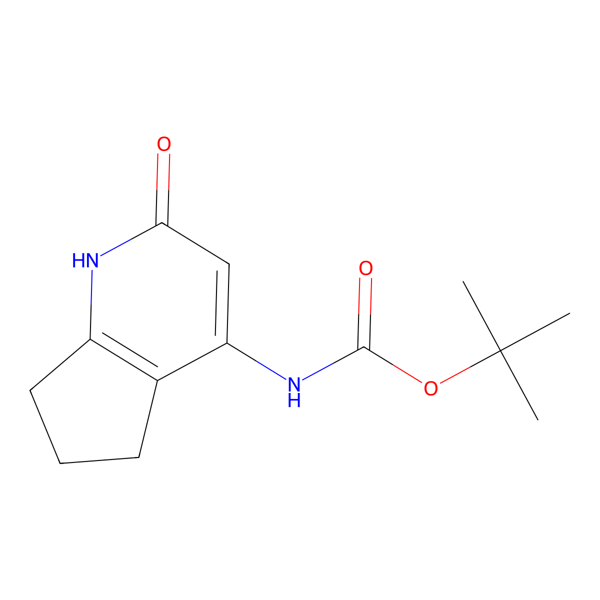tert-butyl N-{2-hydroxy-5H,6H,7H-cyclopenta[b]pyridin-4-yl}carbamate molecular structure, CAS 2413886-37-8