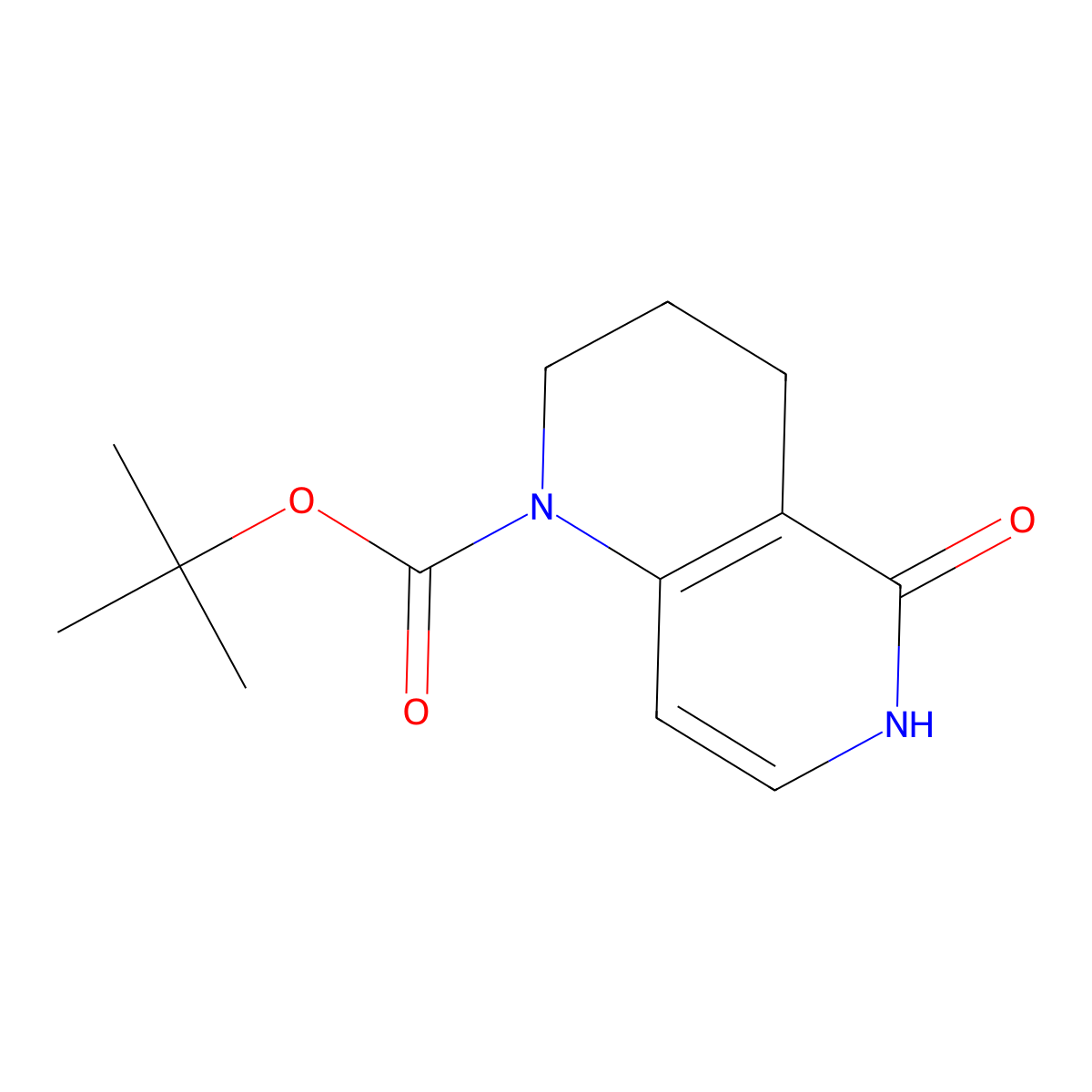 Tert-butyl 5-hydroxy-1,2,3,4-tetrahydro-1,6-naphthyridine-1-carboxylate molecular structure, CAS 2413886-57-2