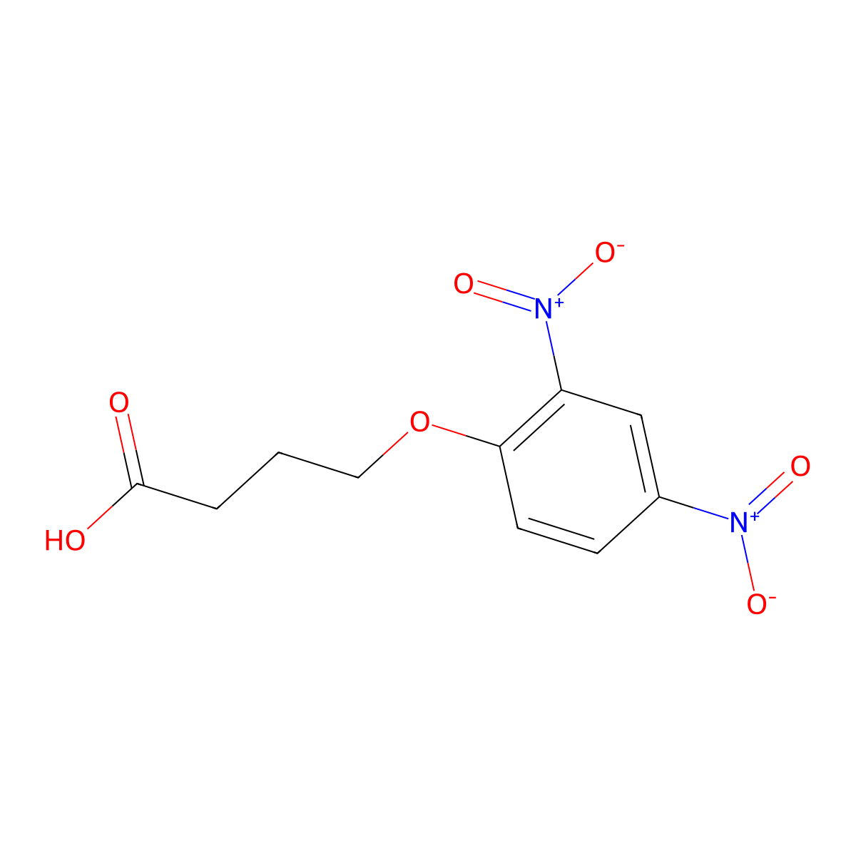 4-(2,4-Dinitrophenoxy)butanoic acid molecular structure, CAS 2413896-31-6