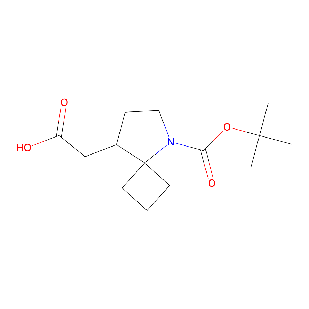 2-{5-[(Tert-butoxy)carbonyl]-5-azaspiro[3.4]octan-8-yl}aceticacid molecular structure, CAS 2413897-10-4