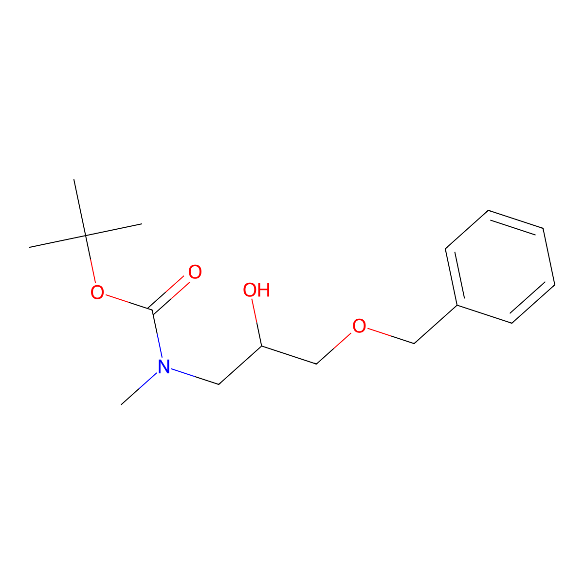 tert-butyl N-[3-(benzyloxy)-2-hydroxypropyl]-N-methylcarbamate molecular structure, CAS 2413897-24-0