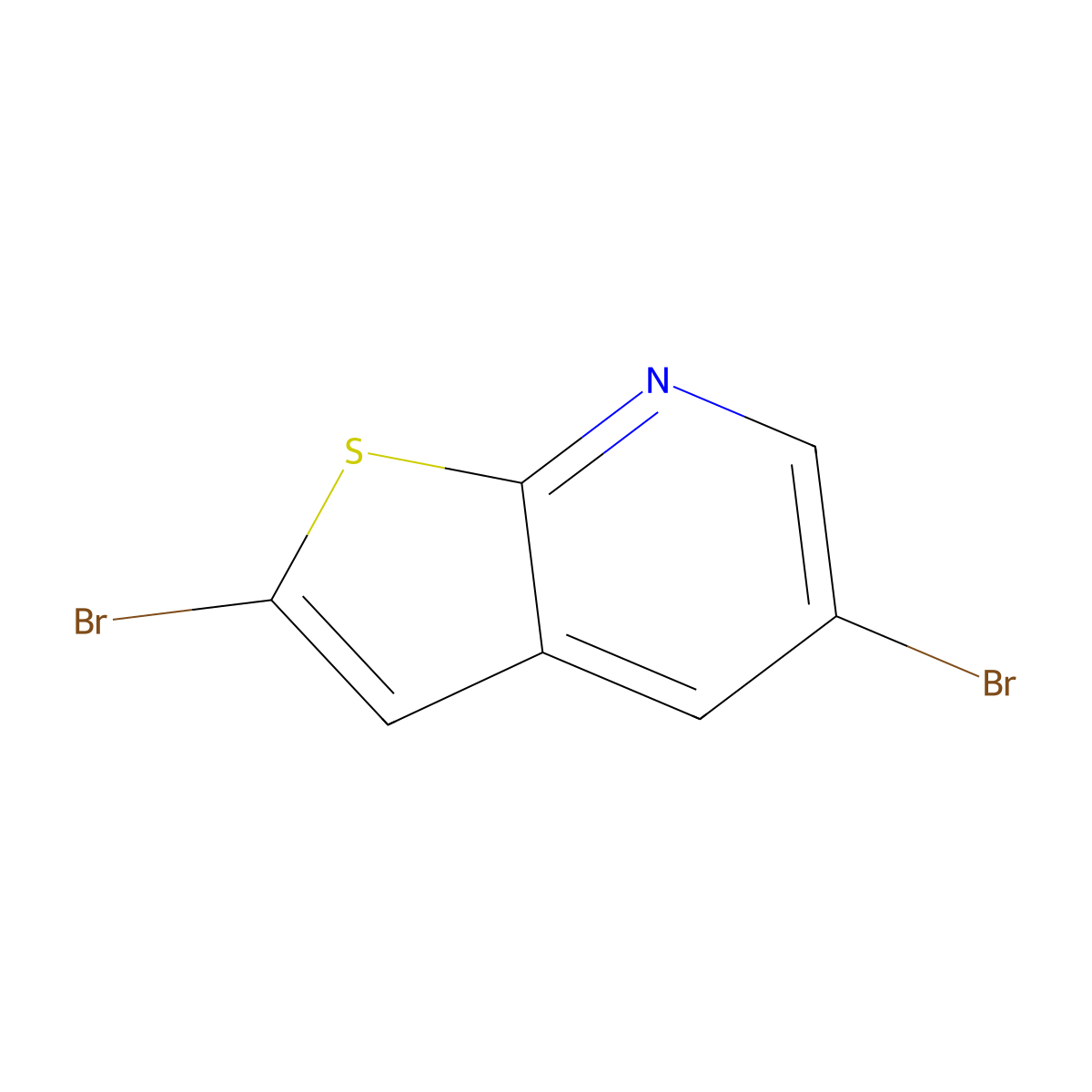 2,5-Dibromothieno(2,3-b)pyridine molecular structure, CAS 2413898-26-5