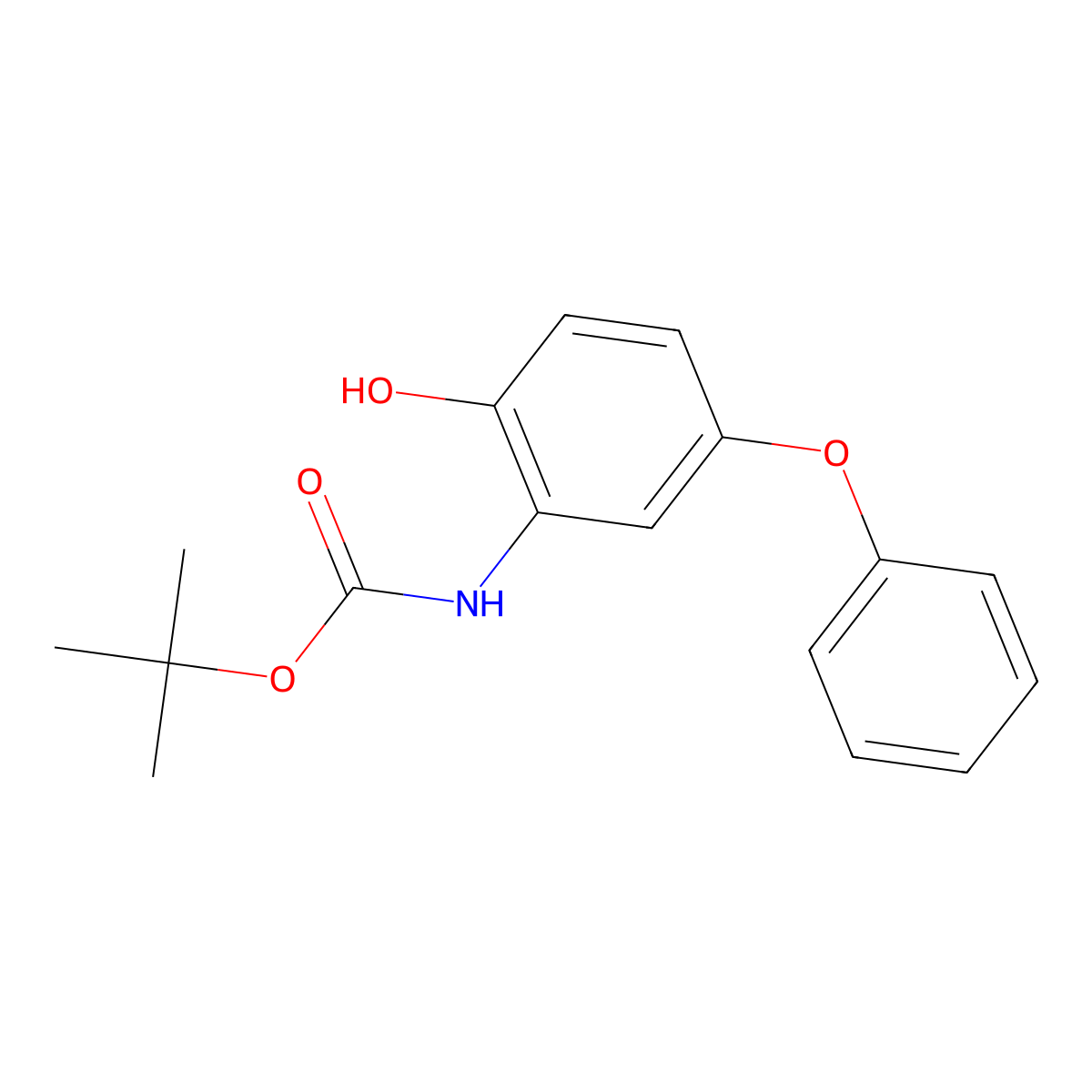 tert-butyl N-(2-hydroxy-5-phenoxyphenyl)carbamate molecular structure, CAS 2413898-52-7