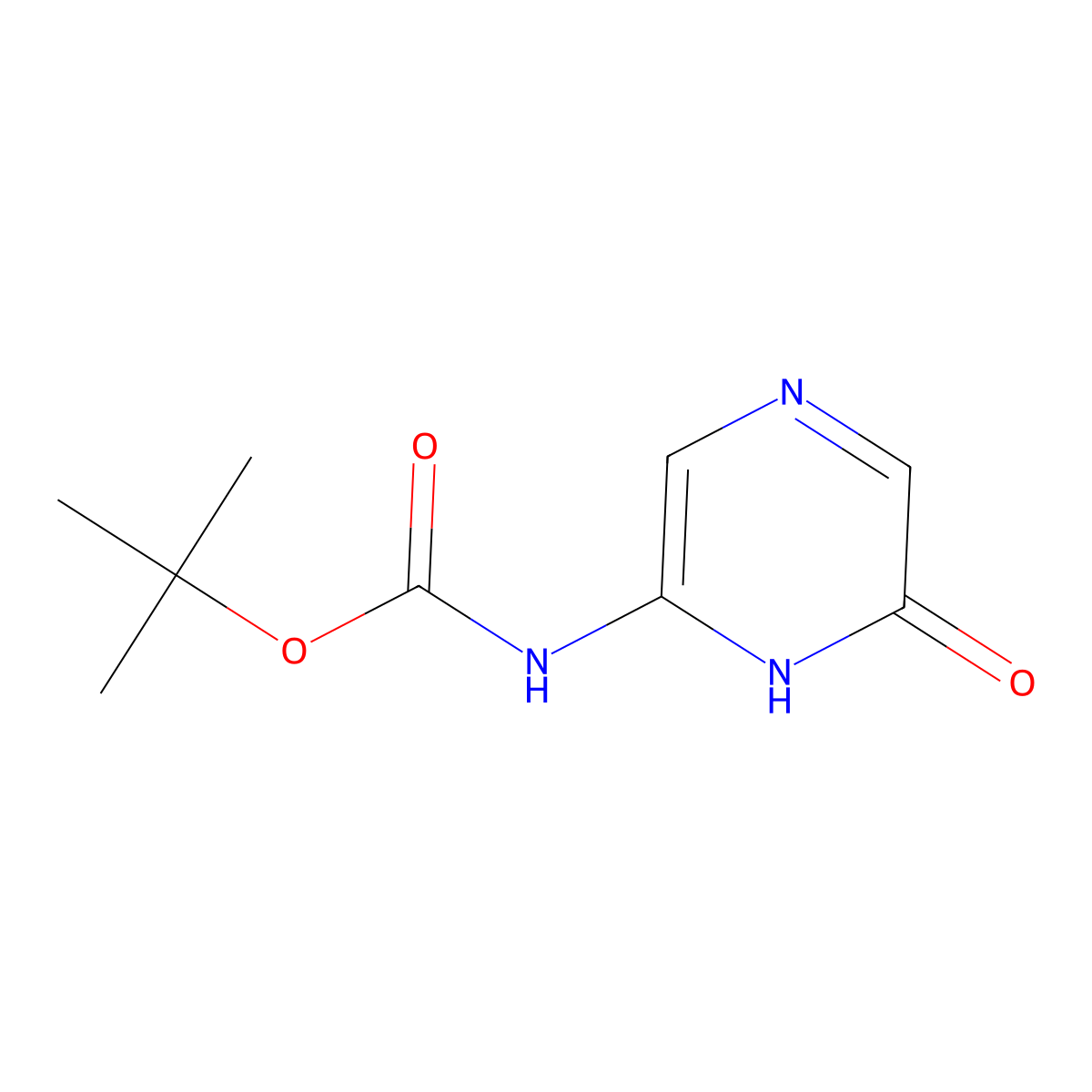 tert-butyl N-(6-hydroxypyrazin-2-yl)carbamate molecular structure, CAS 2413898-91-4