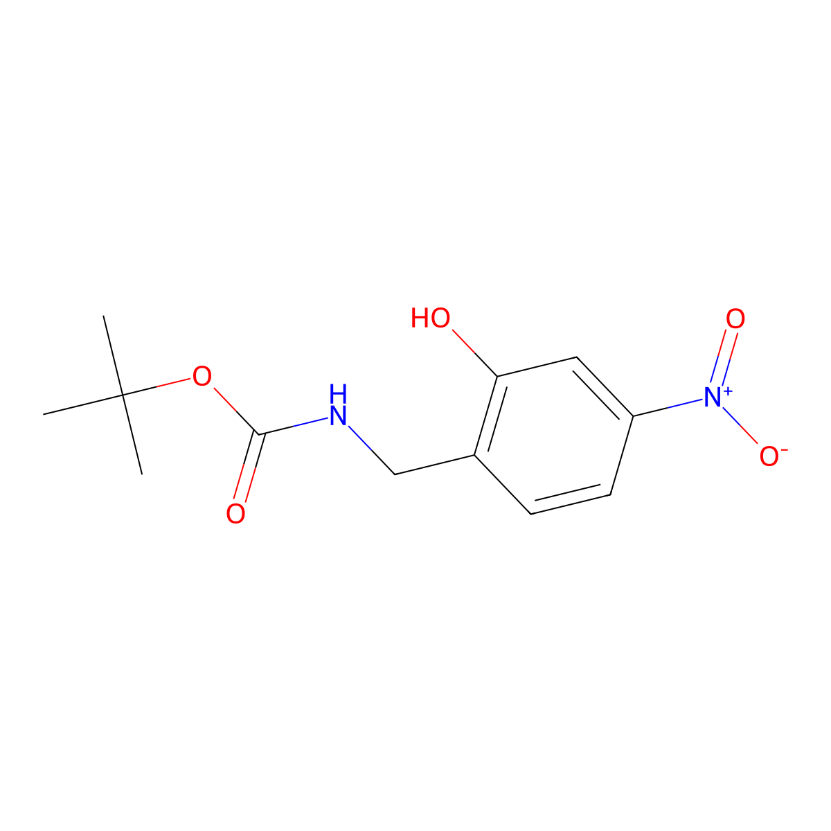 tert-butyl N-[(2-hydroxy-4-nitrophenyl)methyl]carbamate molecular structure, CAS 2413900-30-6