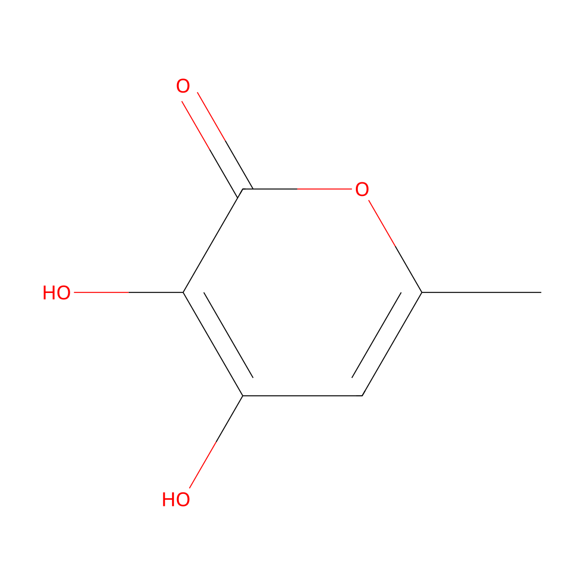 3,4-dihydroxy-6-methyl-2H-pyran-2-one molecular structure, CAS 2413900-41-9
