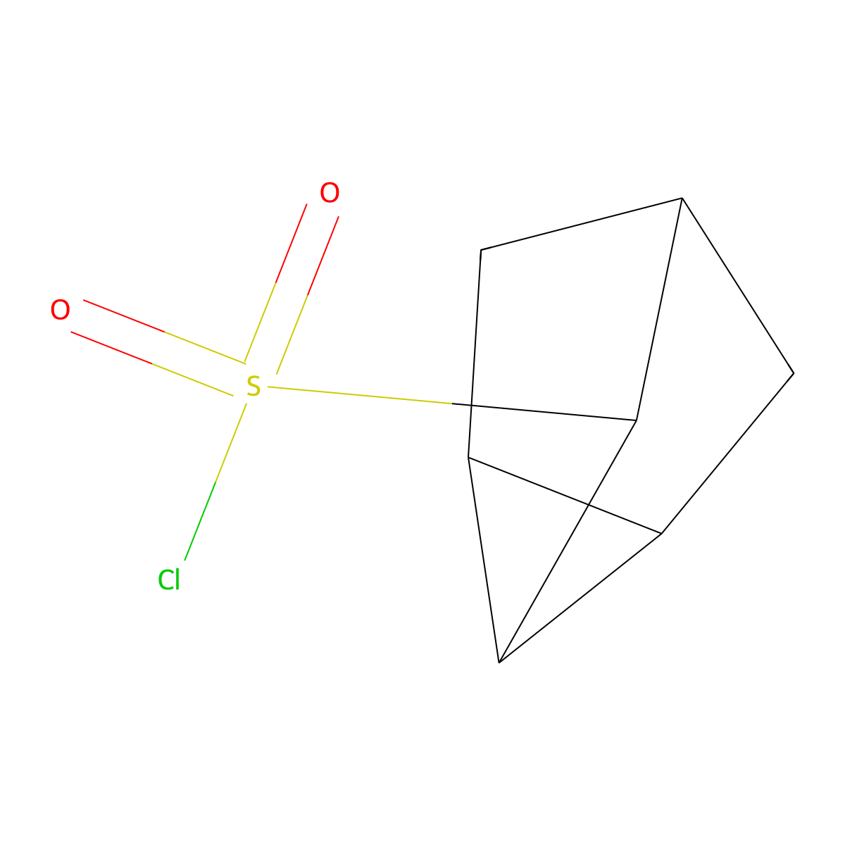 Tricyclo(2.2.1.0,2,6)heptane-3-sulfonyl chloride molecular structure, CAS 2413900-57-7