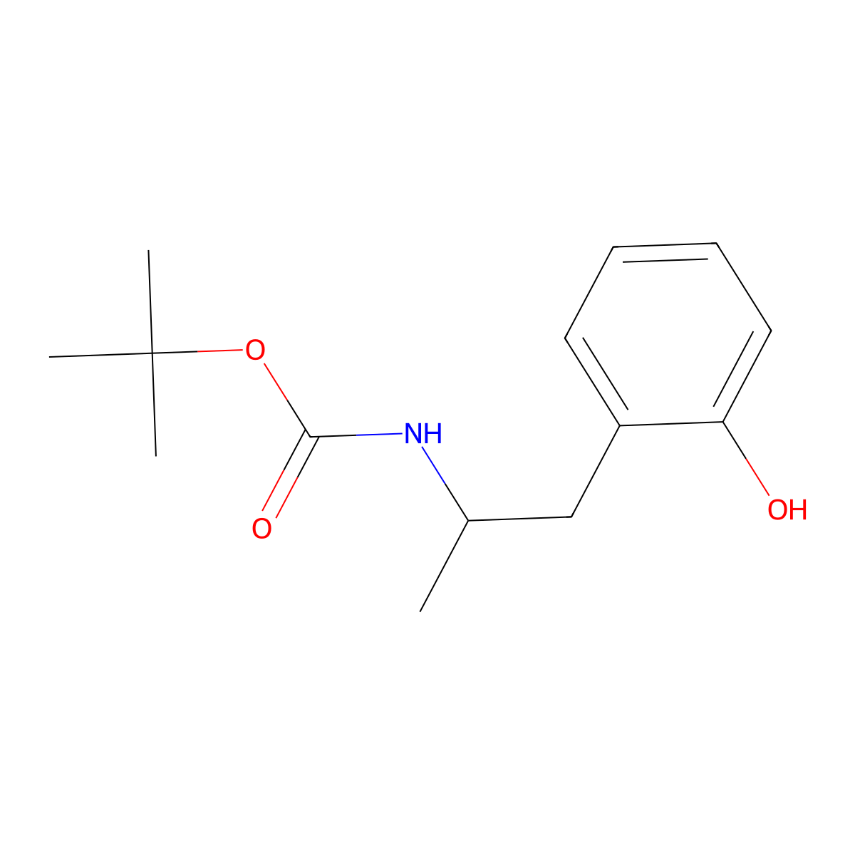 tert-butyl N-[1-(2-hydroxyphenyl)propan-2-yl]carbamate molecular structure, CAS 2413903-81-6