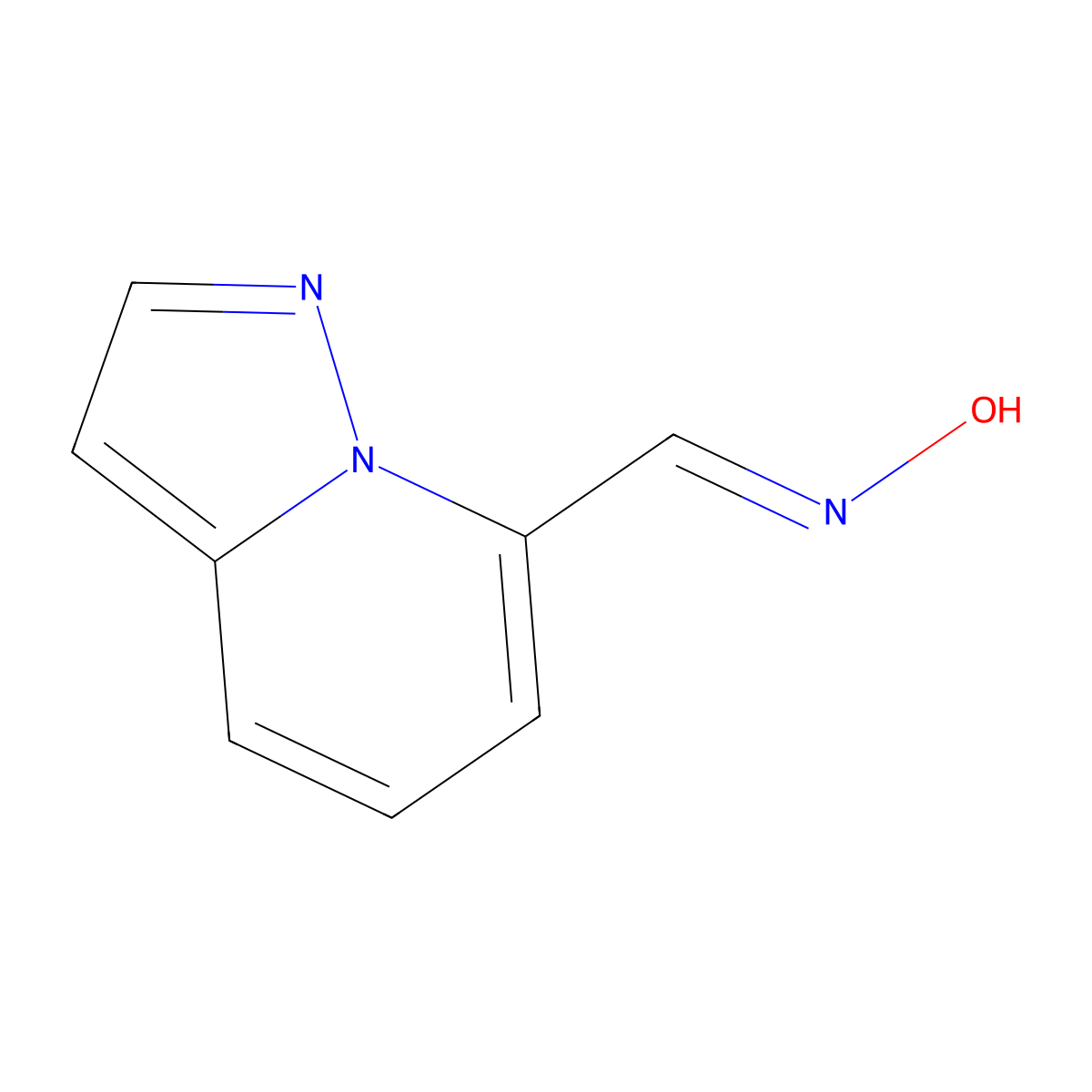 N-({pyrazolo[1,5-a]pyridin-7-yl}methylidene)hydroxylamine molecular structure, CAS 2413937-12-7