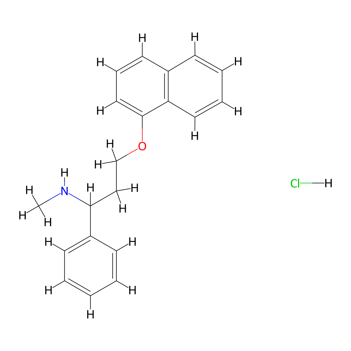 rac N-Demethyl Dapoxetine Hydrochloride molecular structure, CAS 2414049-30-0
