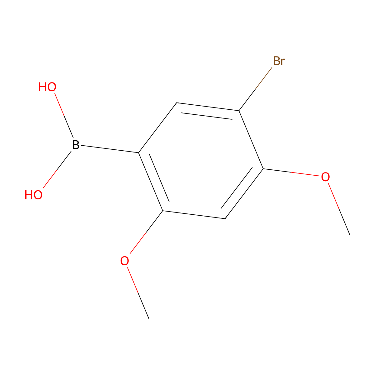 5-Bromo-2,4-dimethoxyphenylboronic acid molecular structure, CAS 2414154-40-6