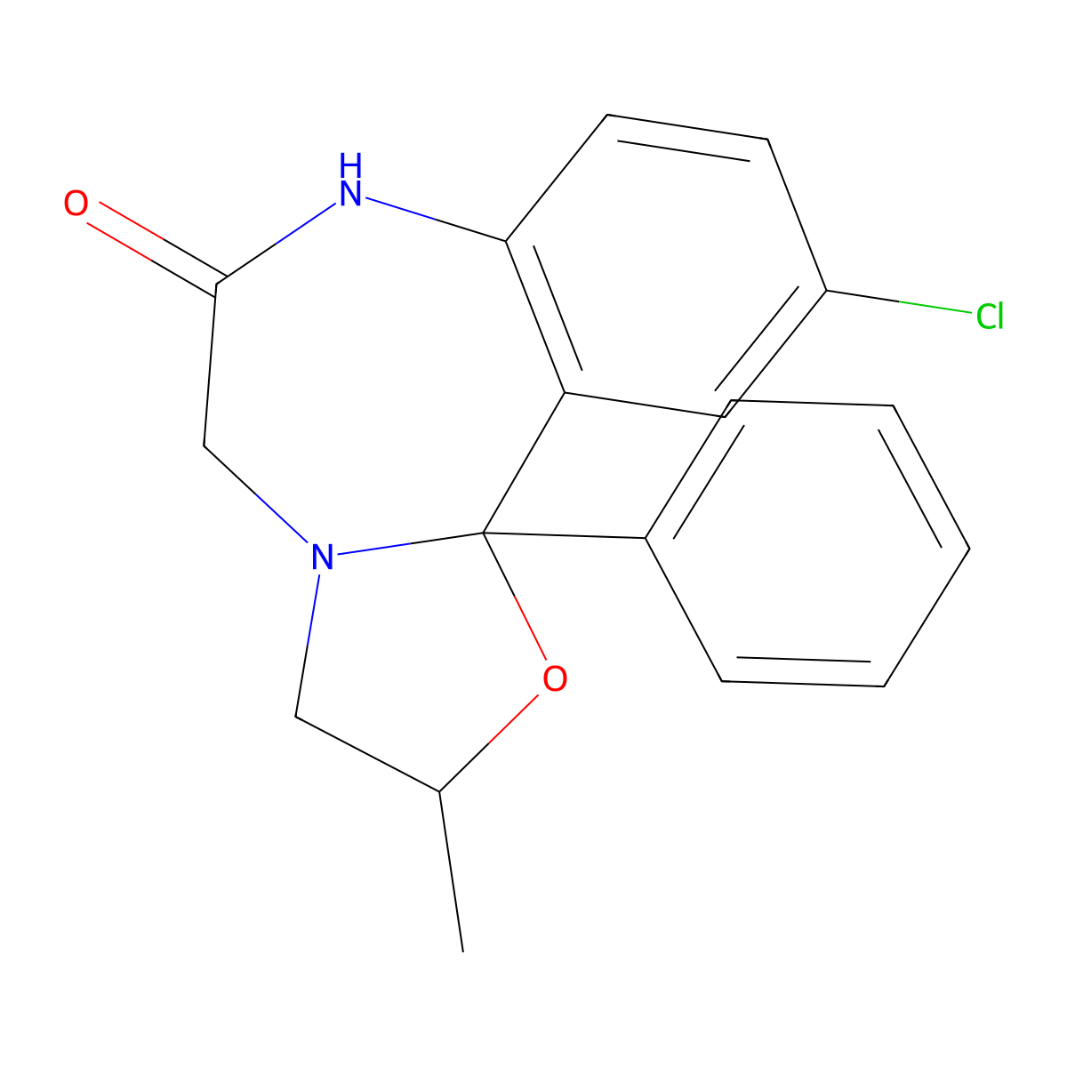 Oxazolam molecular structure, CAS 24143-17-7