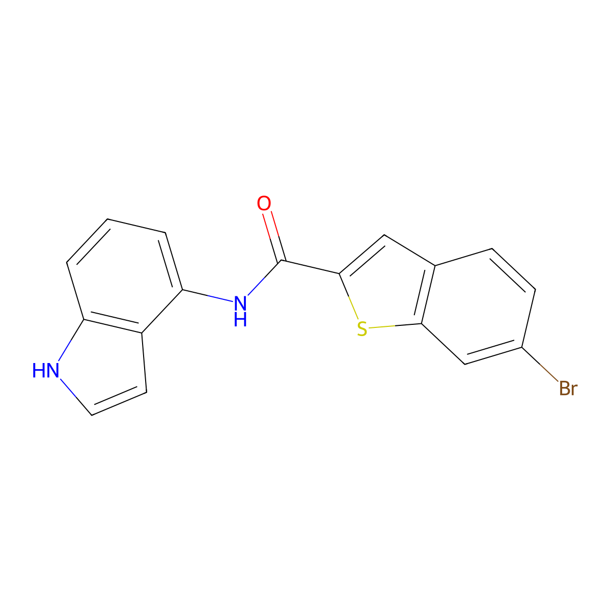6-bromo-N-(1H-indol-4-yl)-1-benzothiophene-2-carboxamide molecular structure, CAS 2414373-02-5