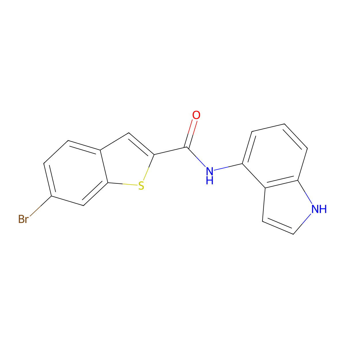 6-bromo-N-(1H-indol-4-yl)-1-benzothiophene-2-carboxamide molecular structure, CAS 2414373-02-5
