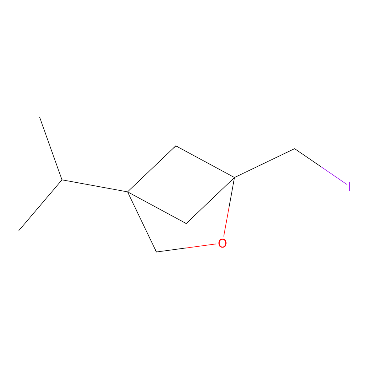 1-(Iodomethyl)-4-propan-2-yl-2-oxabicyclo[2.1.1]hexane molecular structure, CAS 2414430-68-3