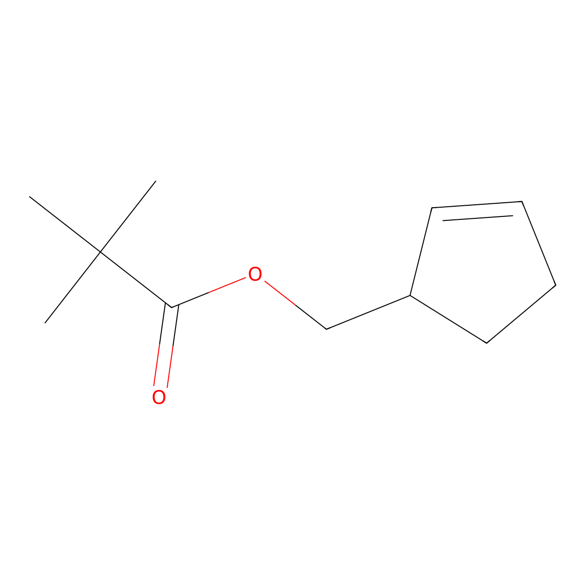2,2-Dimethyl-propionic acid cyclopent-2-enylmethyl ester molecular structure, CAS 2414476-24-5