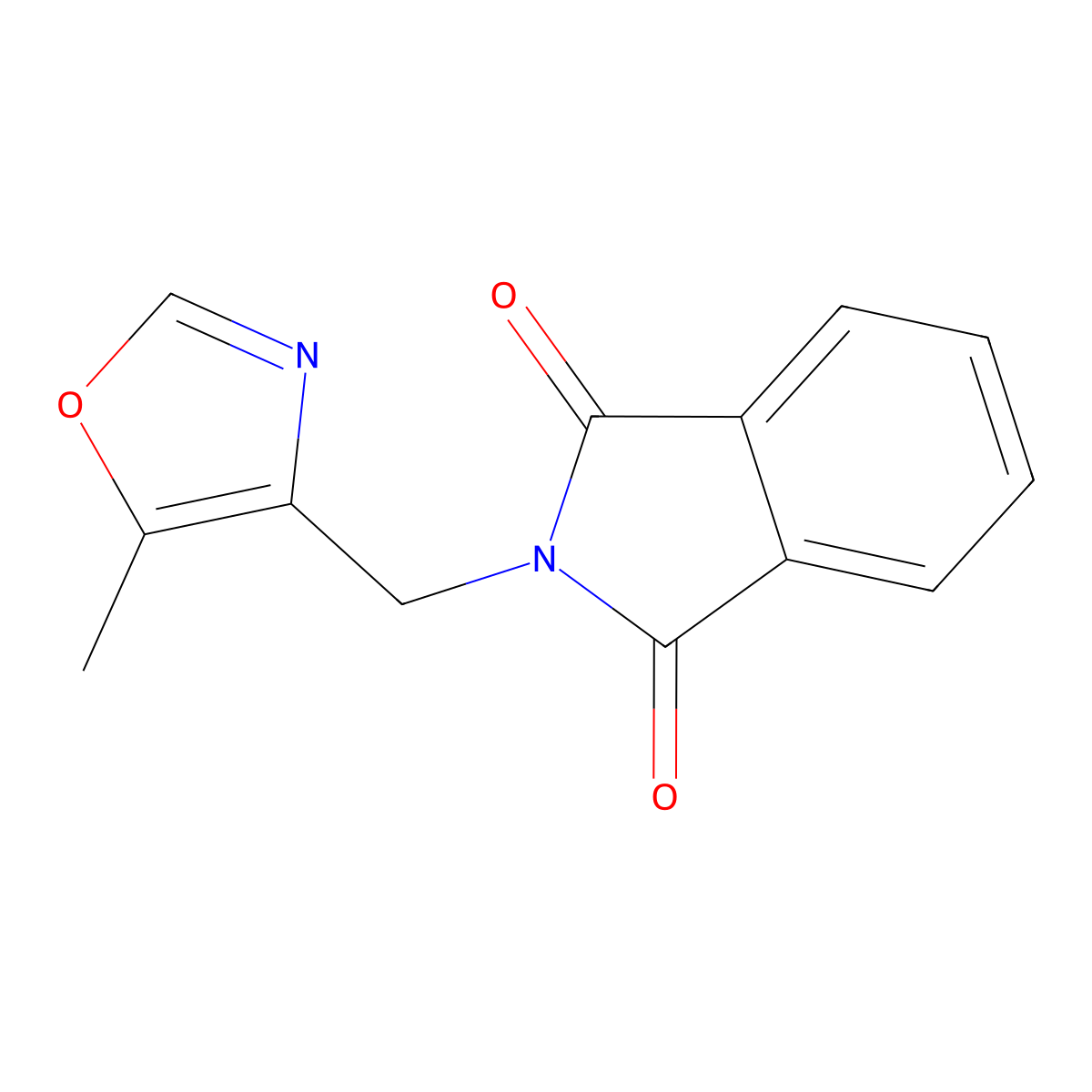 2-(5-Methyl-oxazol-4-ylmethyl)-isoindole-1,3-dione molecular structure, CAS 2414476-32-5