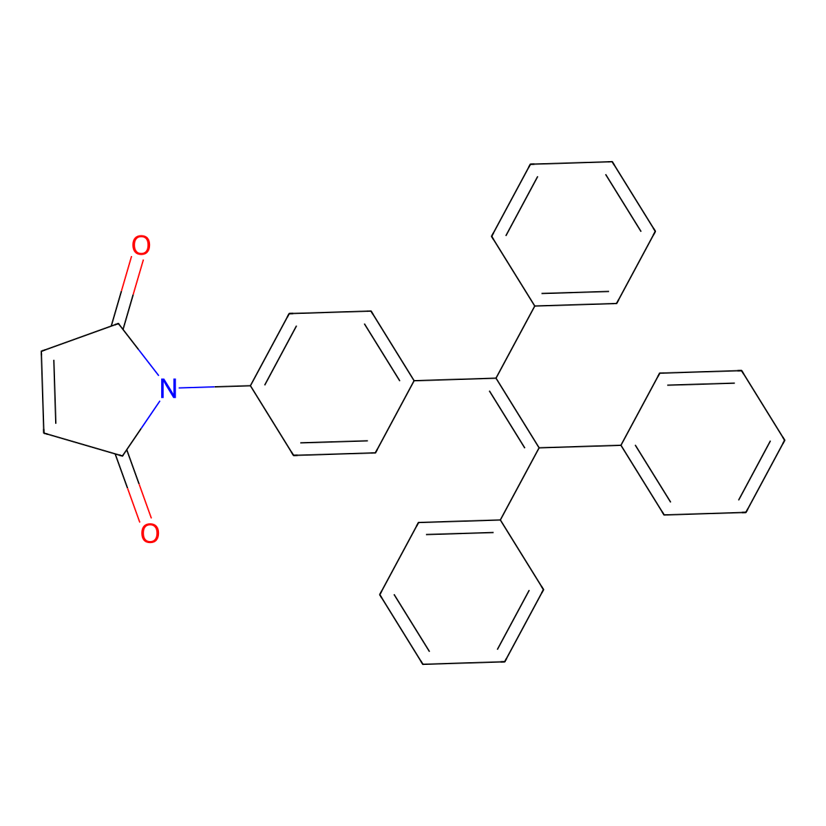 1-(4-(1,2,2-Triphenylvinyl)phenyl)-1H-pyrrole-2,5-dione molecular structure, CAS 2414485-55-3