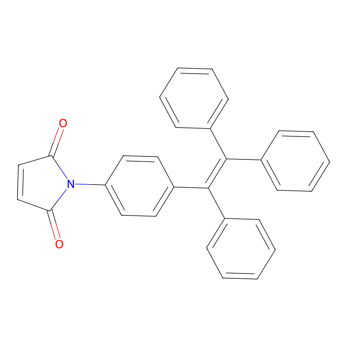 1-(4-(1,2,2-Triphenylvinyl)phenyl)-1H-pyrrole-2,5-dione molecular structure, CAS 2414485-55-3