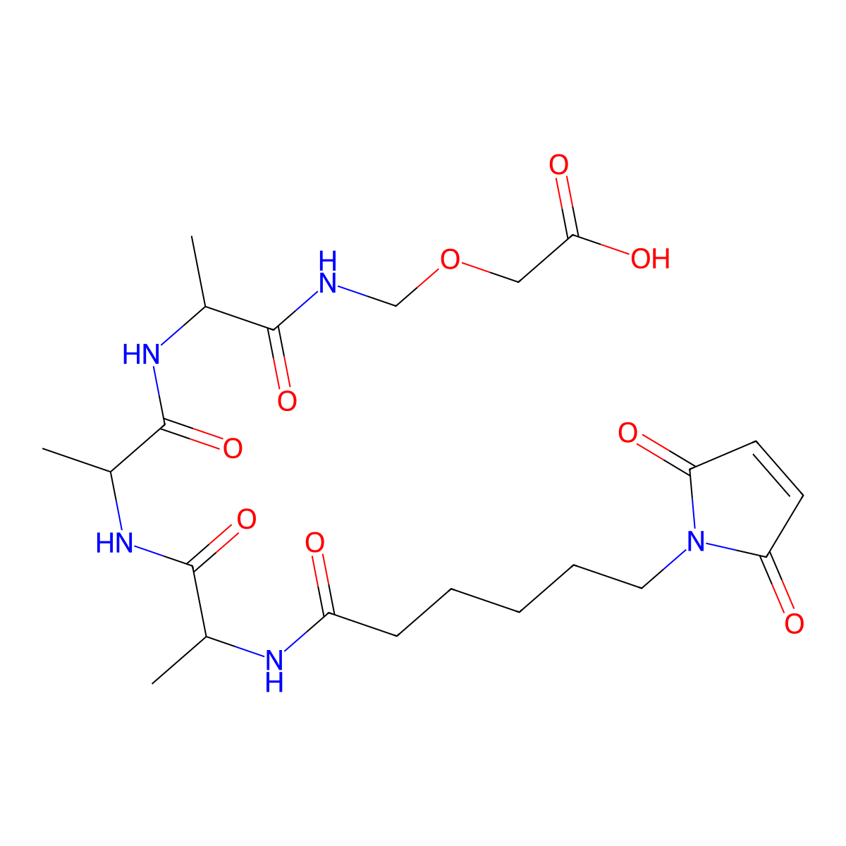 MC-Aaa-nhch2och2cooh molecular structure, CAS 2414594-28-6