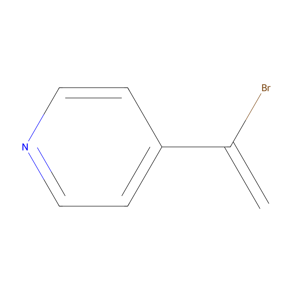 4-(1-Bromoethenyl)pyridine molecular structure, CAS 241481-87-8