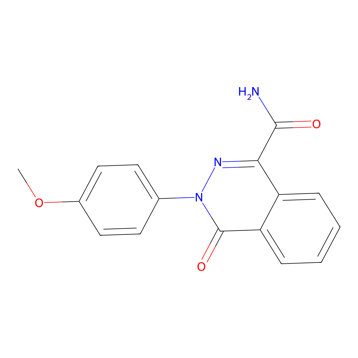 3-(4-Methoxyphenyl)-4-oxo-3,4-dihydro-1-phthalazinecarboxamide molecular structure, CAS 241488-09-5