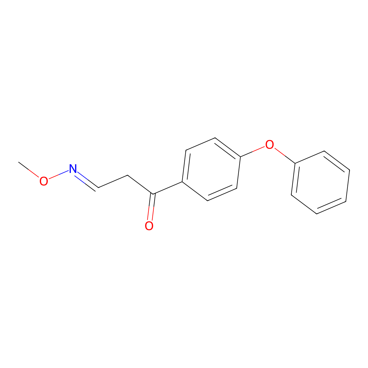 3-oxo-3-(4-phenoxyphenyl)propanal O-methyloxime molecular structure, CAS 241488-14-2