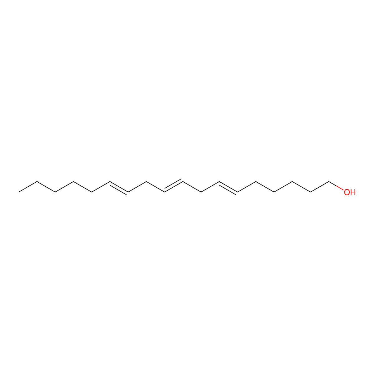 gamma-Linolenyl alcohol molecular structure, CAS 24149-05-1
