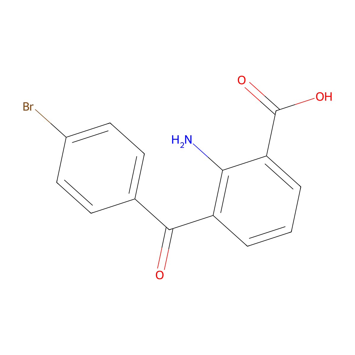 2-Amino-3-(4-bromobenzoyl)benzoic Acid molecular structure, CAS 241496-82-2