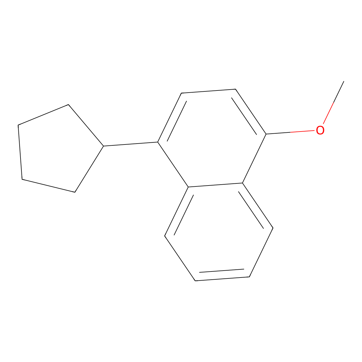 1-Cyclopentyl-4-methoxynaphthalene molecular structure, CAS 2414963-50-9