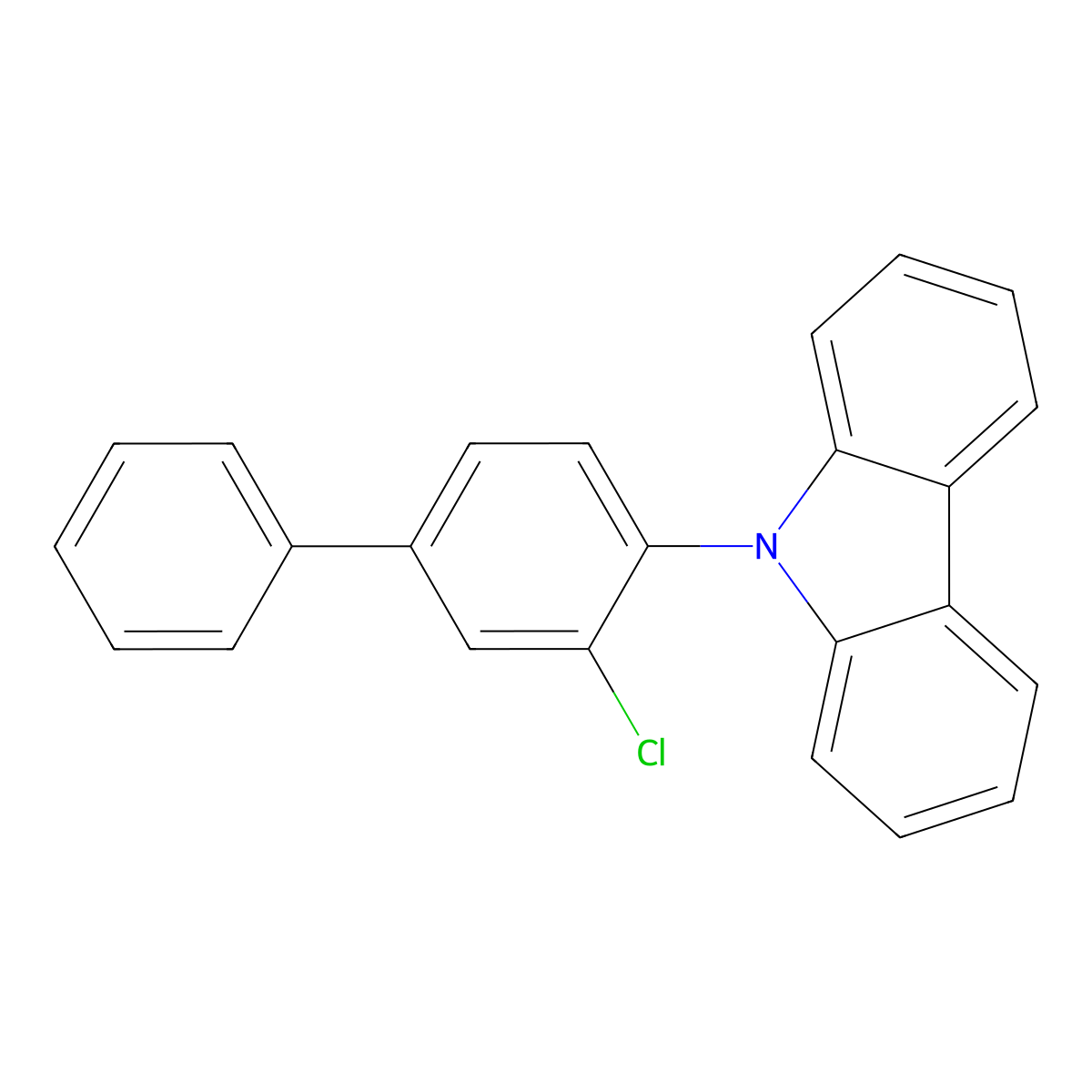 9-(3-Chloro[1,1'-biphenyl]-4-yl)-9H-carbazole molecular structure, CAS 2414983-04-1