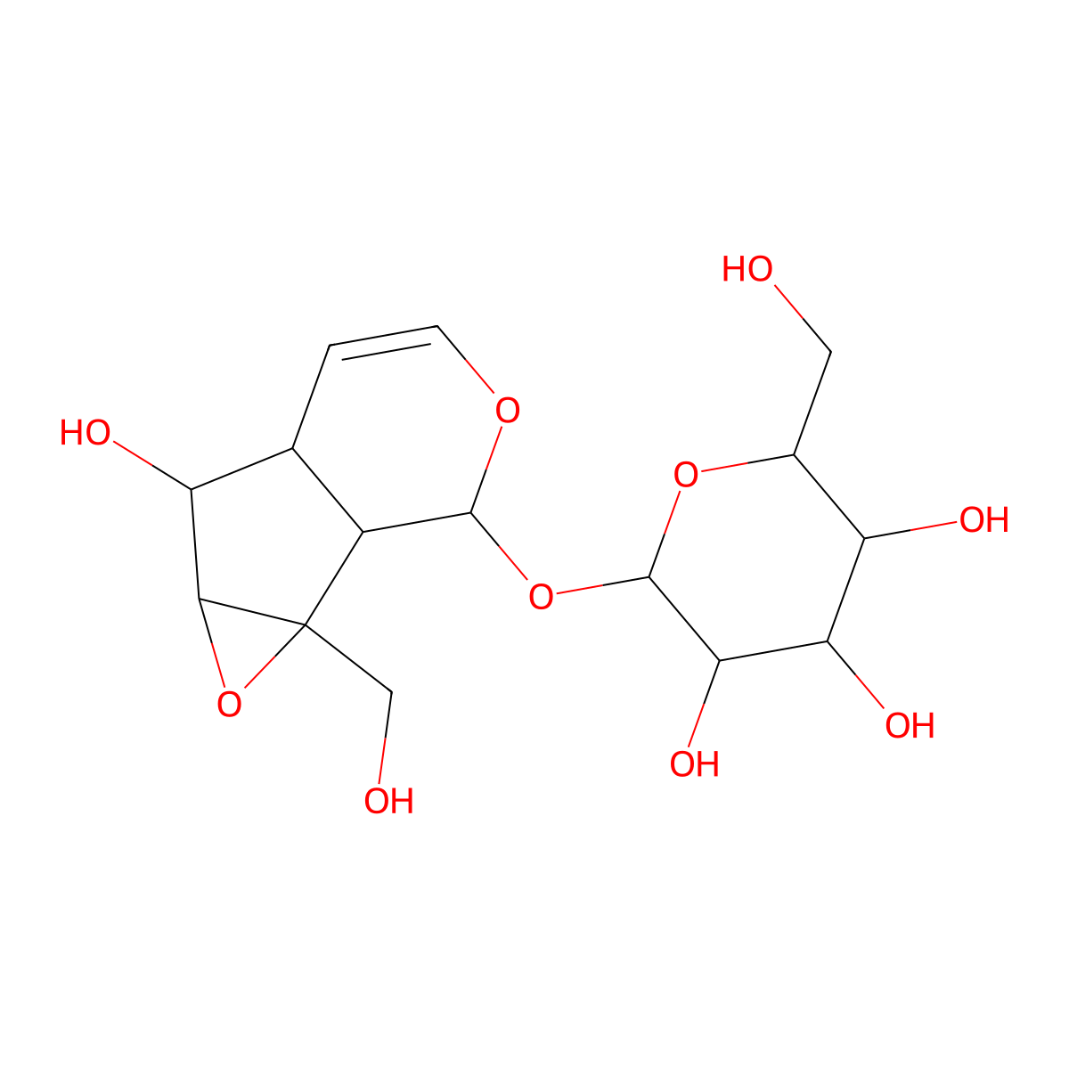 Catalpol molecular structure, CAS 2415-24-9