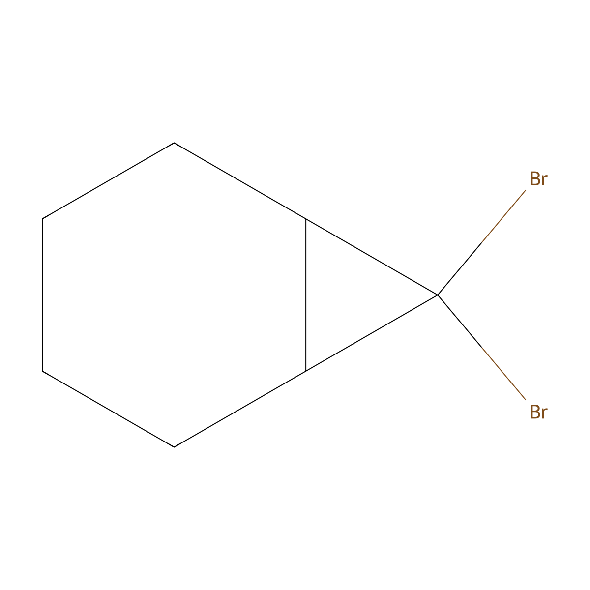7,7-Dibromobicyclo[4.1.0]heptane molecular structure, CAS 2415-79-4