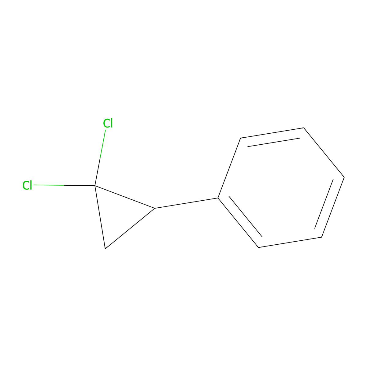 2,2-Dichlorocyclopropylbenzene molecular structure, CAS 2415-80-7