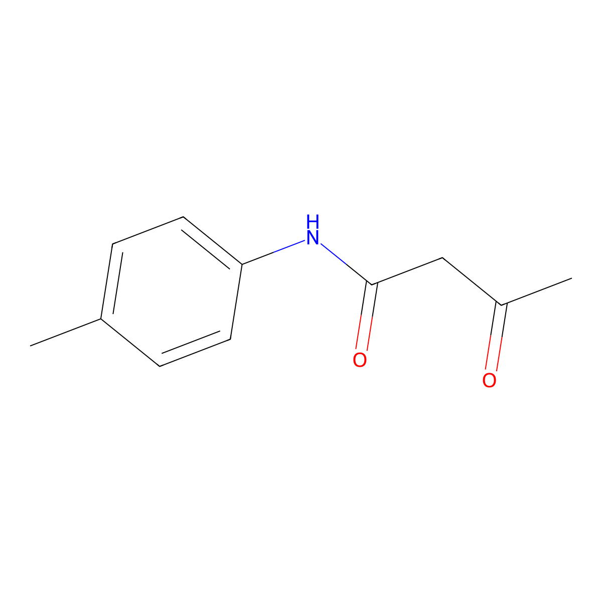 p-Methylacetoacetanilide molecular structure, CAS 2415-85-2