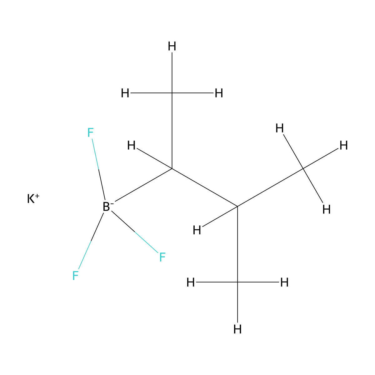Potassium trifluoro(3-methylbutan-2-yl)boranuide molecular structure, CAS 2415072-78-3