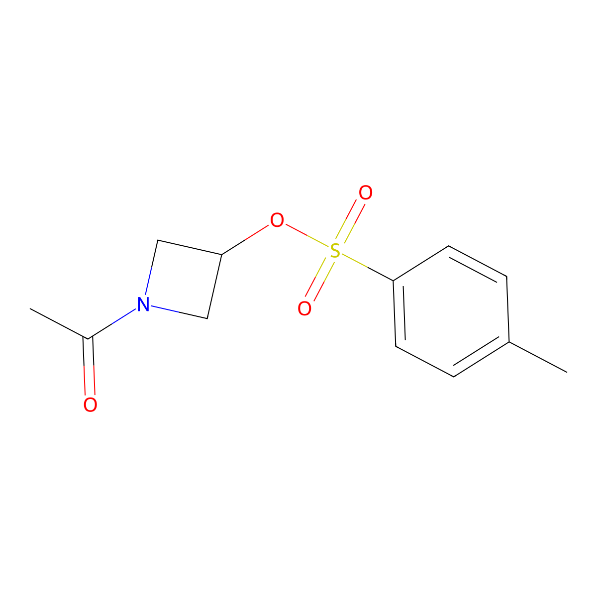 1-Acetylazetidin-3-yl 4-methylbenzene-1-sulfonate molecular structure, CAS 2415184-22-2