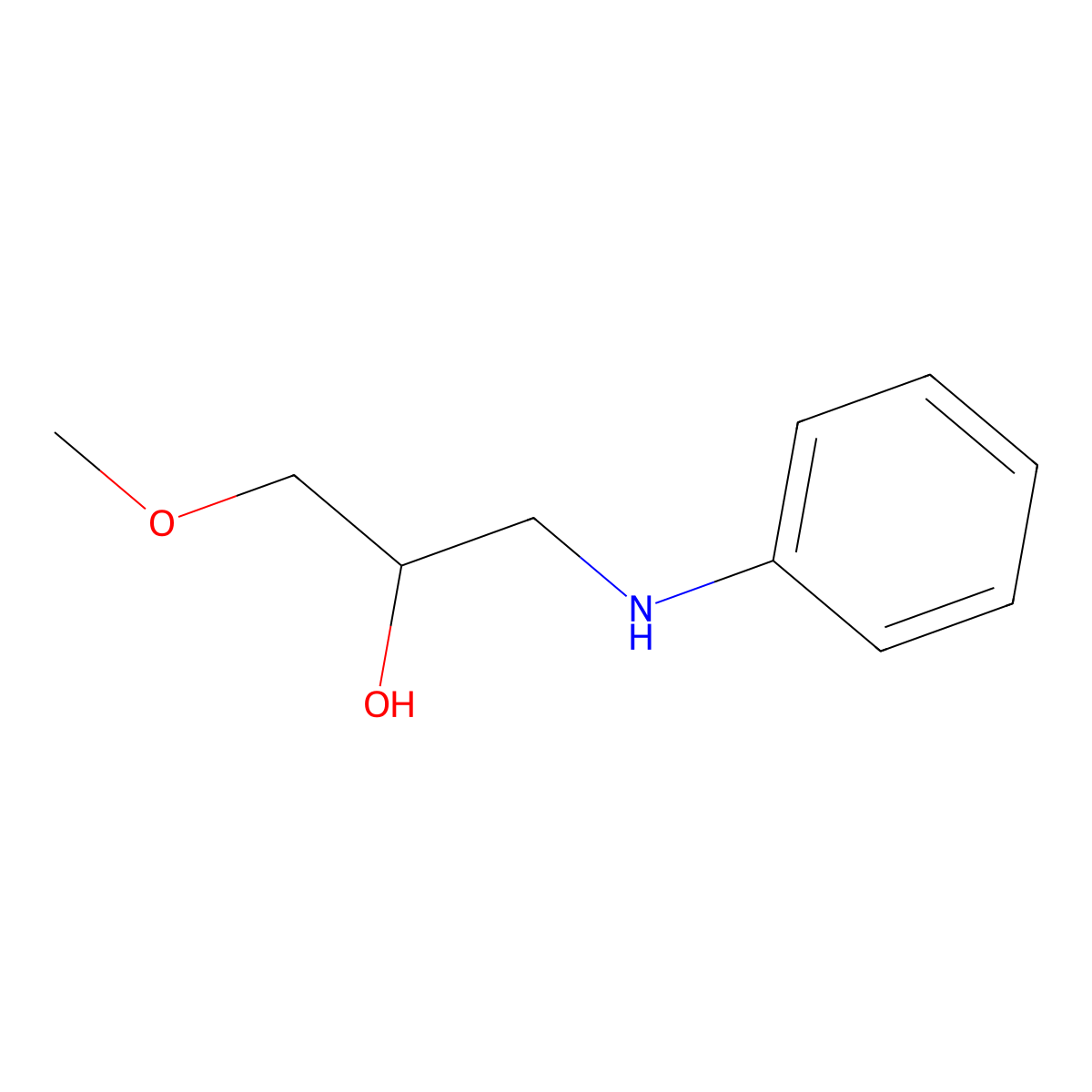 1-Methoxy-3-phenylamino-propan-2-ol molecular structure, CAS 24152-71-4