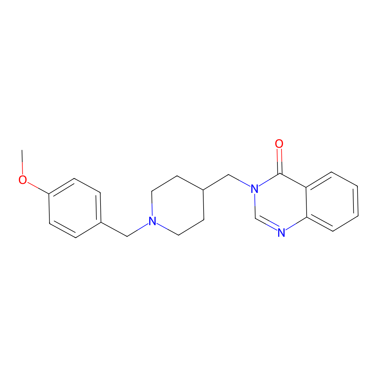 3-({1-[(4-Methoxyphenyl)methyl]piperidin-4-yl}methyl)-3,4-dihydroquinazolin-4-one molecular structure, CAS 2415452-29-6