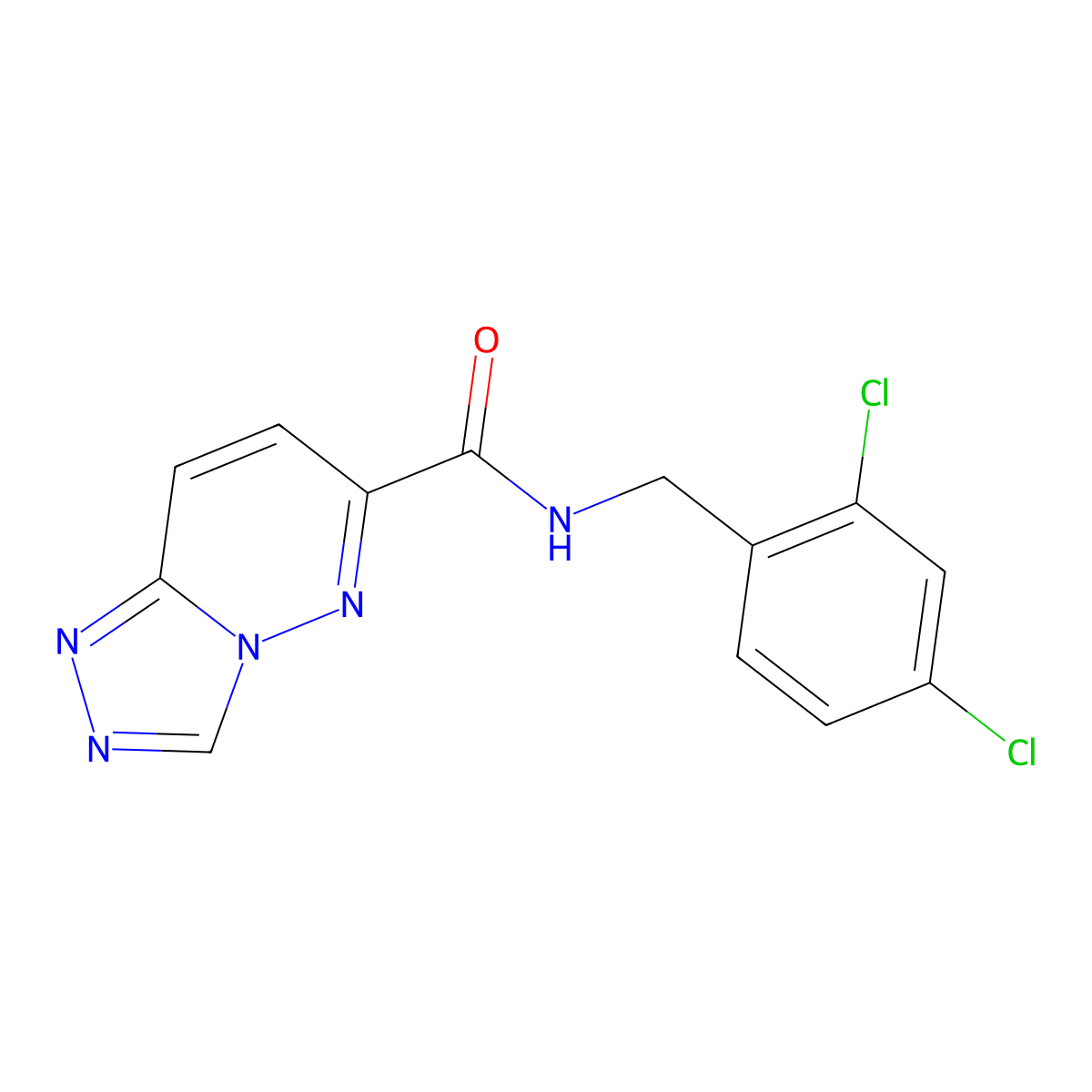 N-[(2,4-dichlorophenyl)methyl]-[1,2,4]triazolo[4,3-b]pyridazine-6-carboxamide molecular structure, CAS 2415453-00-6